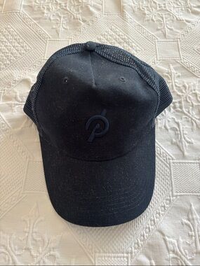Peloton Black Trucker Hat with Subtle Logo